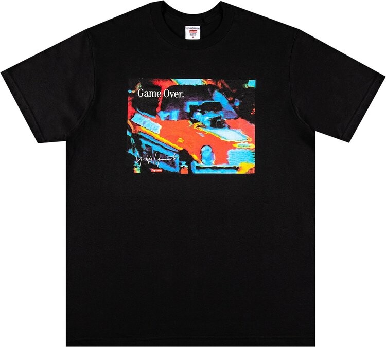 

Футболка Supreme x Yohji Yamamoto Game Over Tee 'Black', черный