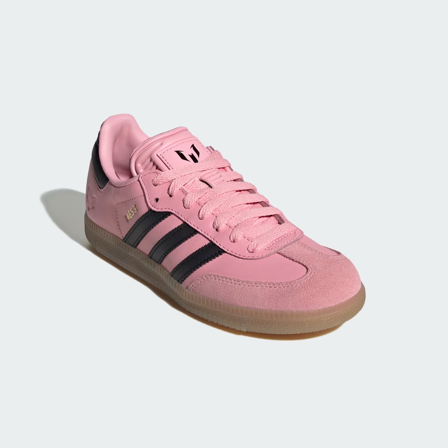 Кроссовки Adidas Samba Messi Indoor Soccer Kids JR0424, розовый — фото 3