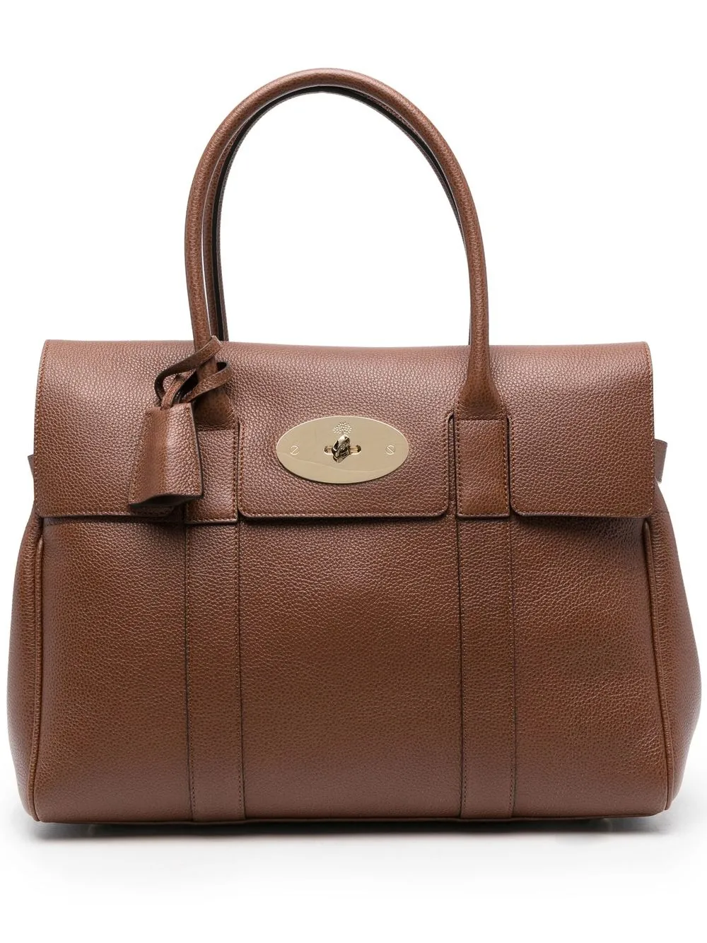 

Сумка-тоут с поворотным замком Mulberry, коричневый