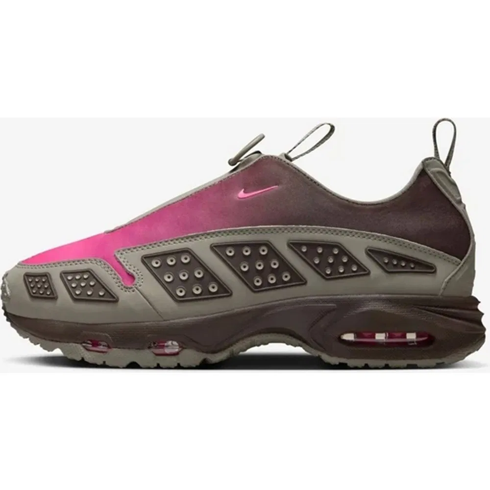 Детские спортивные кроссовки с фермуаром и скрытой шнуровкой Air Max Sndr Light Army Nike