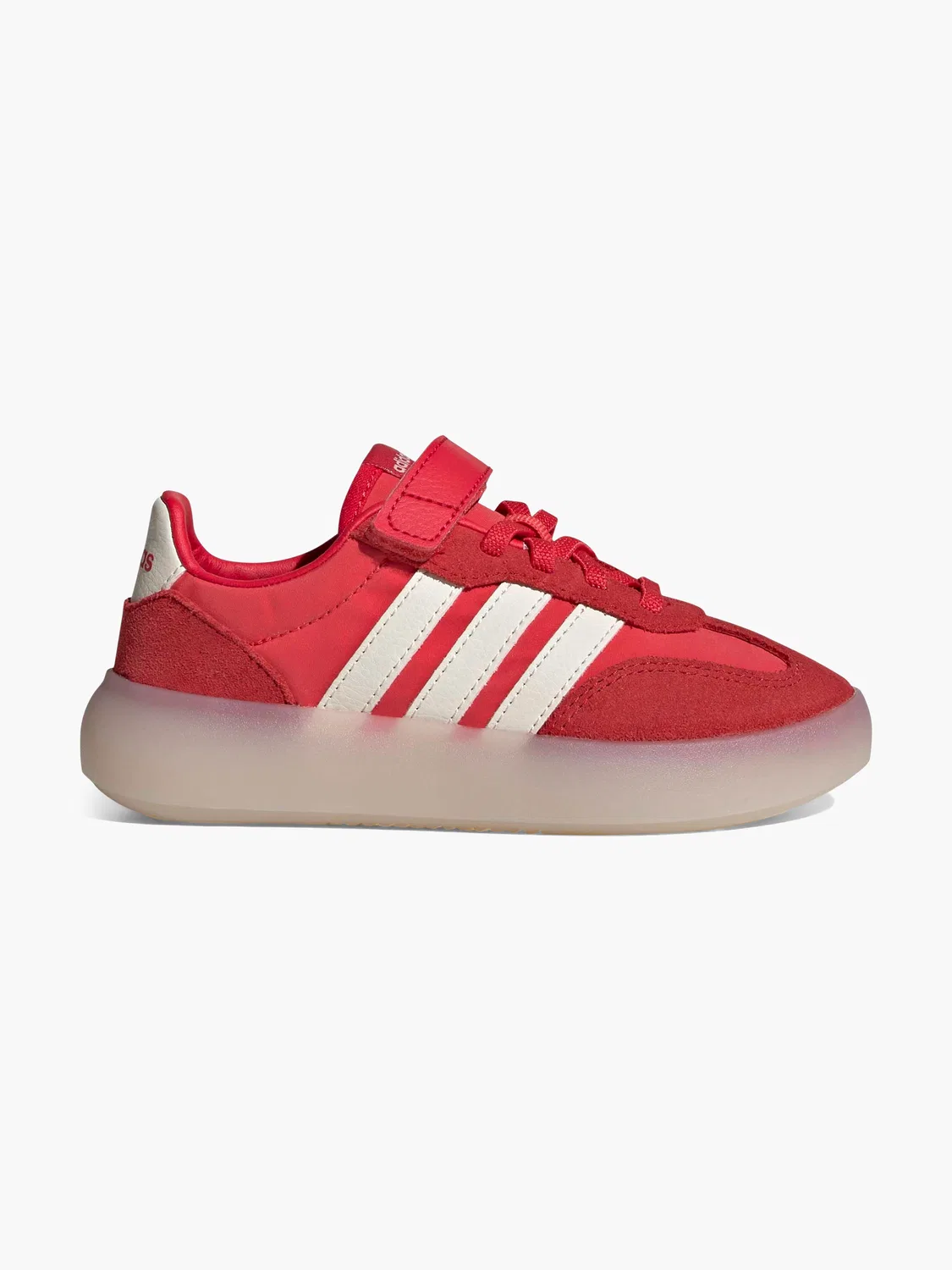 Кроссовки для мальчиков с эластичной шнуровкой и липучкой Adidas, красный