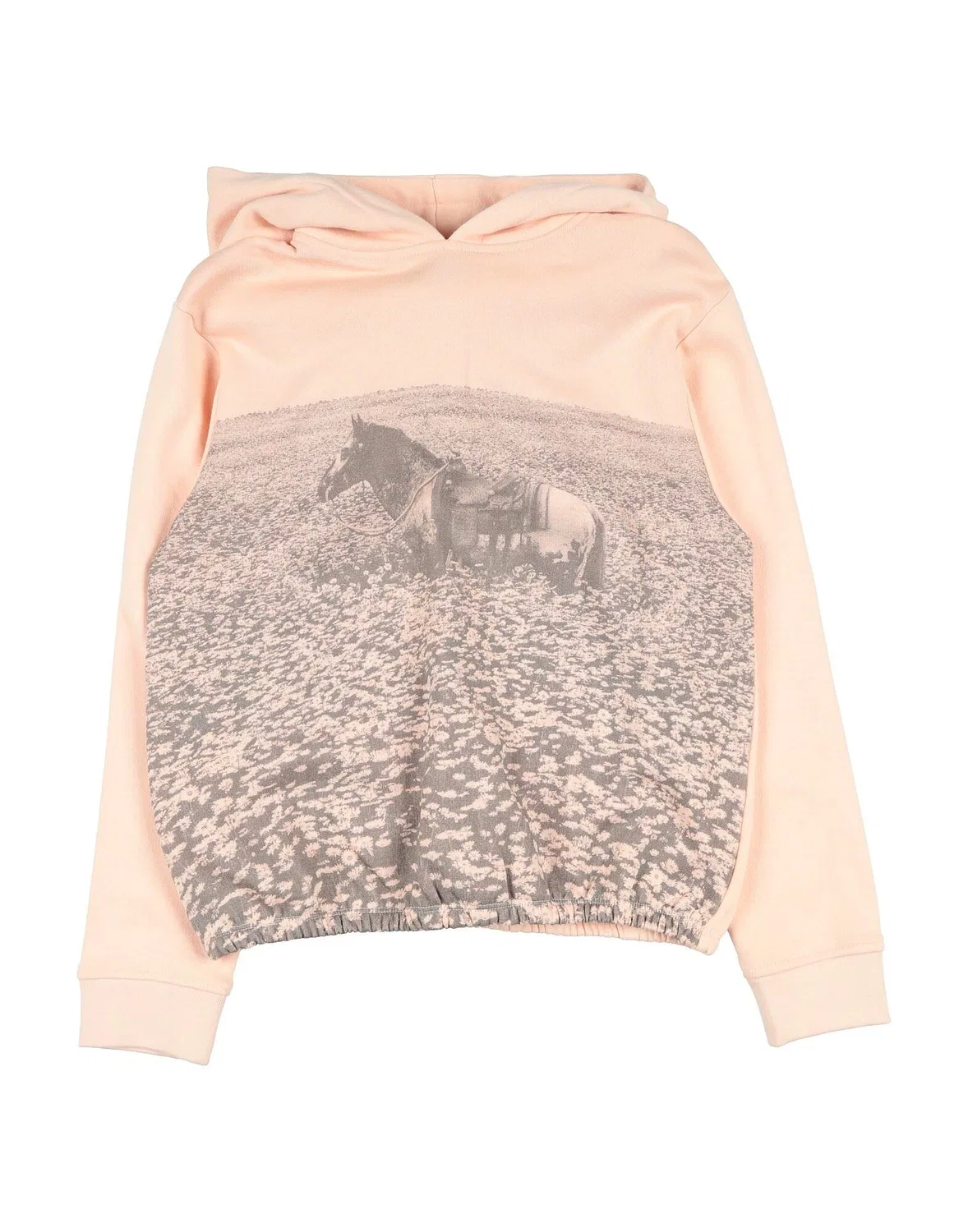 Детский свитшот для девочек с капюшоном Fleece Stella Mccartney Kids, Light Pink