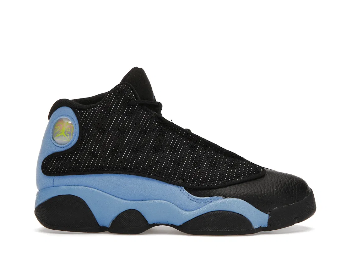 Детские кроссовки с контрастными акцентами Jordan 13 Retro Jordan, Black/University Blue/White