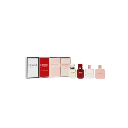 Набор парфюмерный женский Givenchy L'Interdit And Irresistible, 10ml L'Interdit Eau De Parfum, 10ml L'Interdit Rouge Eau De Parfum, 8ml Irresistible Eau De Parfum, 8ml Irresistible Rose