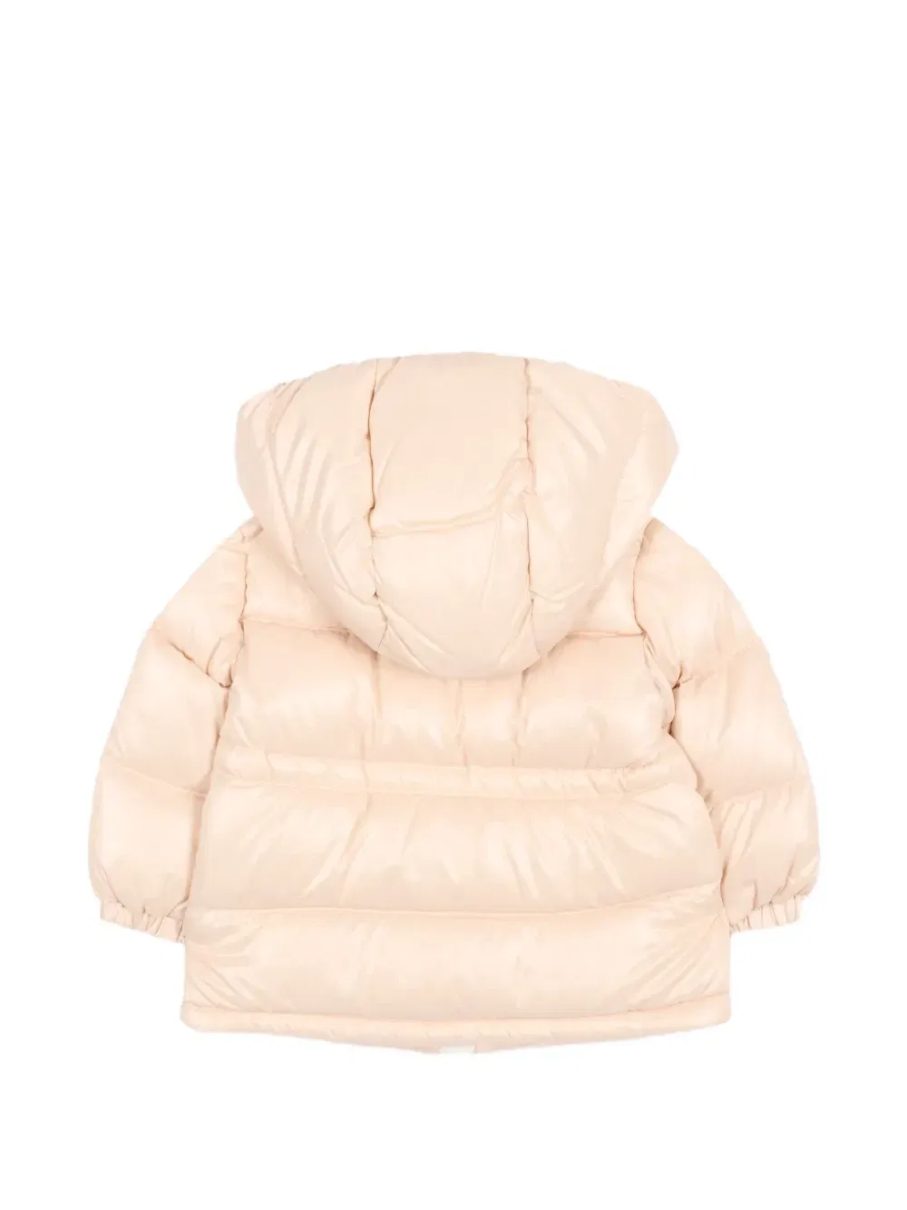 Пуховик Мейр с капюшоном Moncler Enfant, бежевый — фото 2