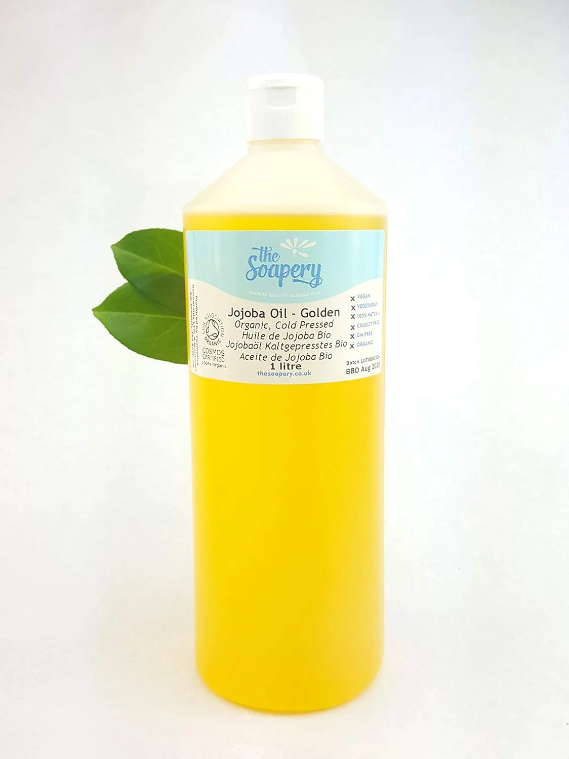 Масло для тела органическое холодного отжима, 1 л, The Soapery