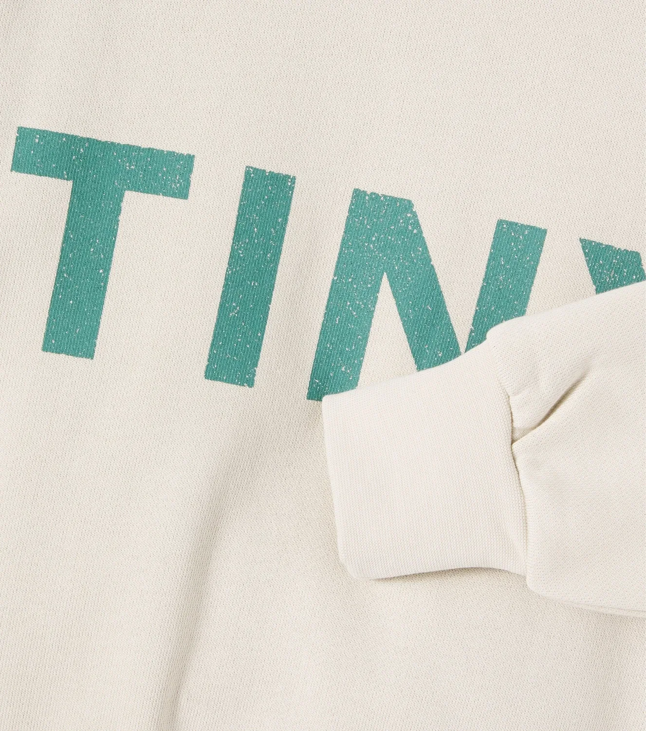 Толстовка из хлопка с цветными блоками Tinycottons, белый — фото 2