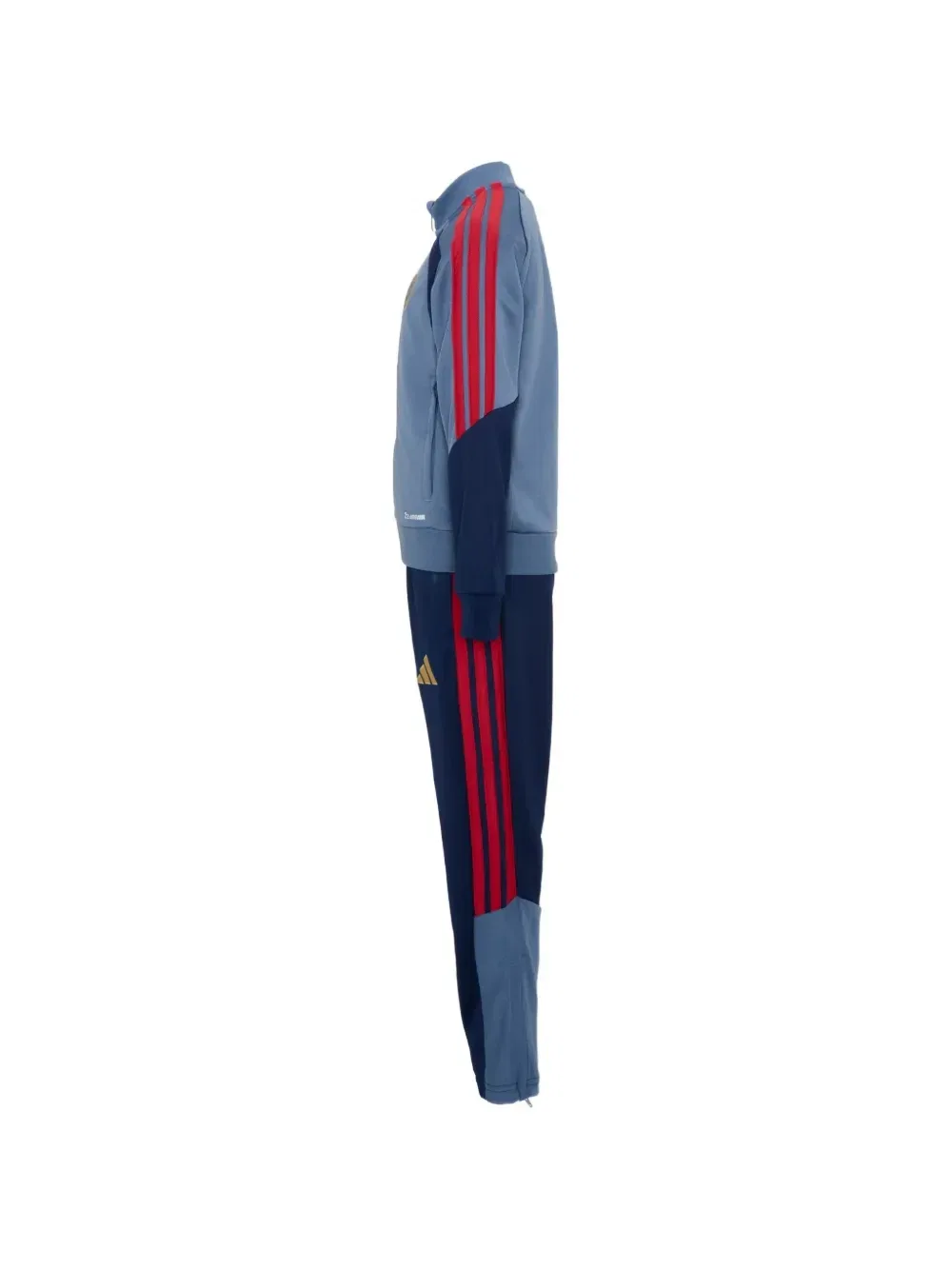 Спортивный костюм с панелями и вышитым логотипом X FC Бавария Мюнхен Adidas Kids, синий — фото 3