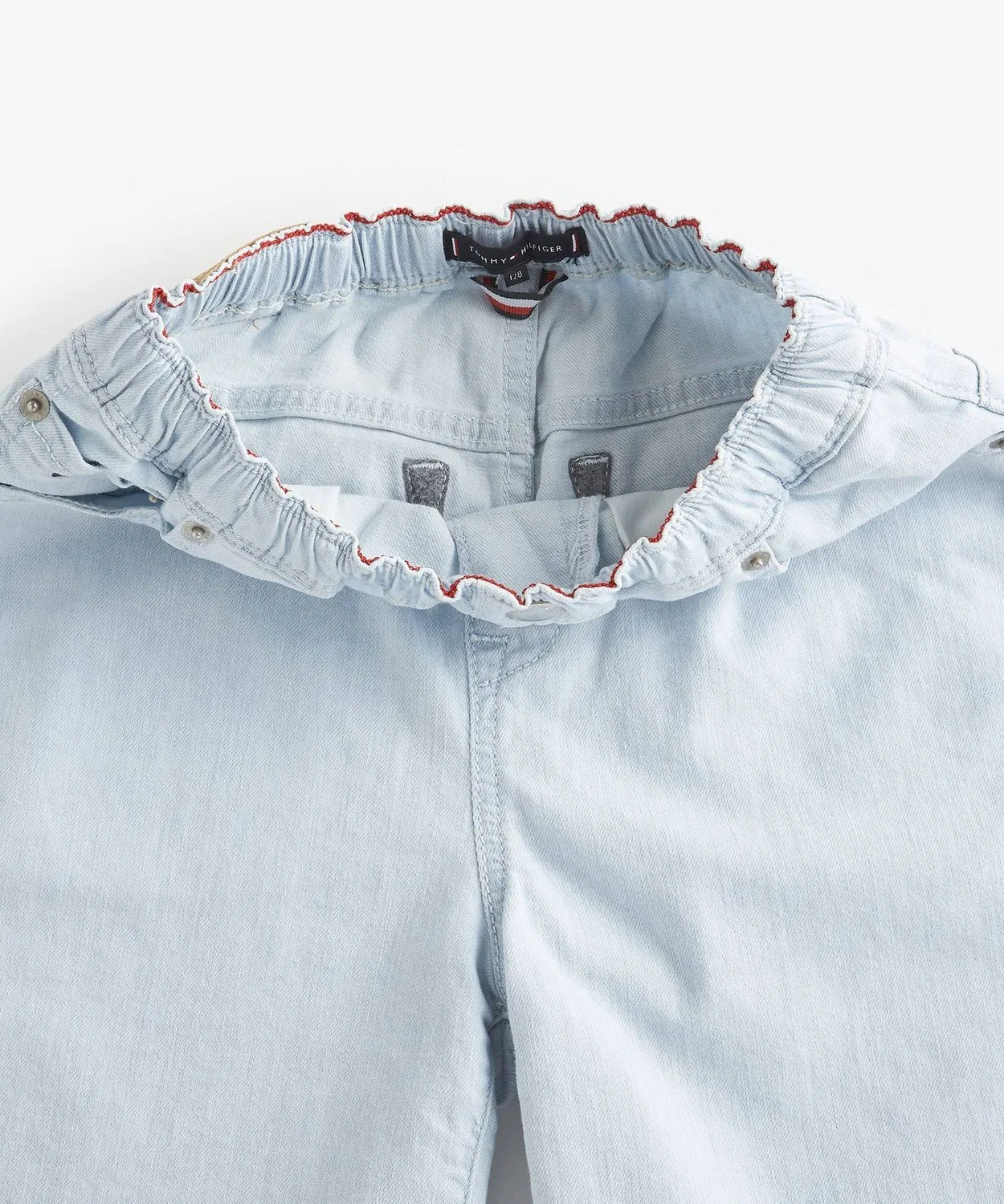 Детские шорты джинсовые с логотипом TOMMY HILFIGER, Indigo Blue — фото 4