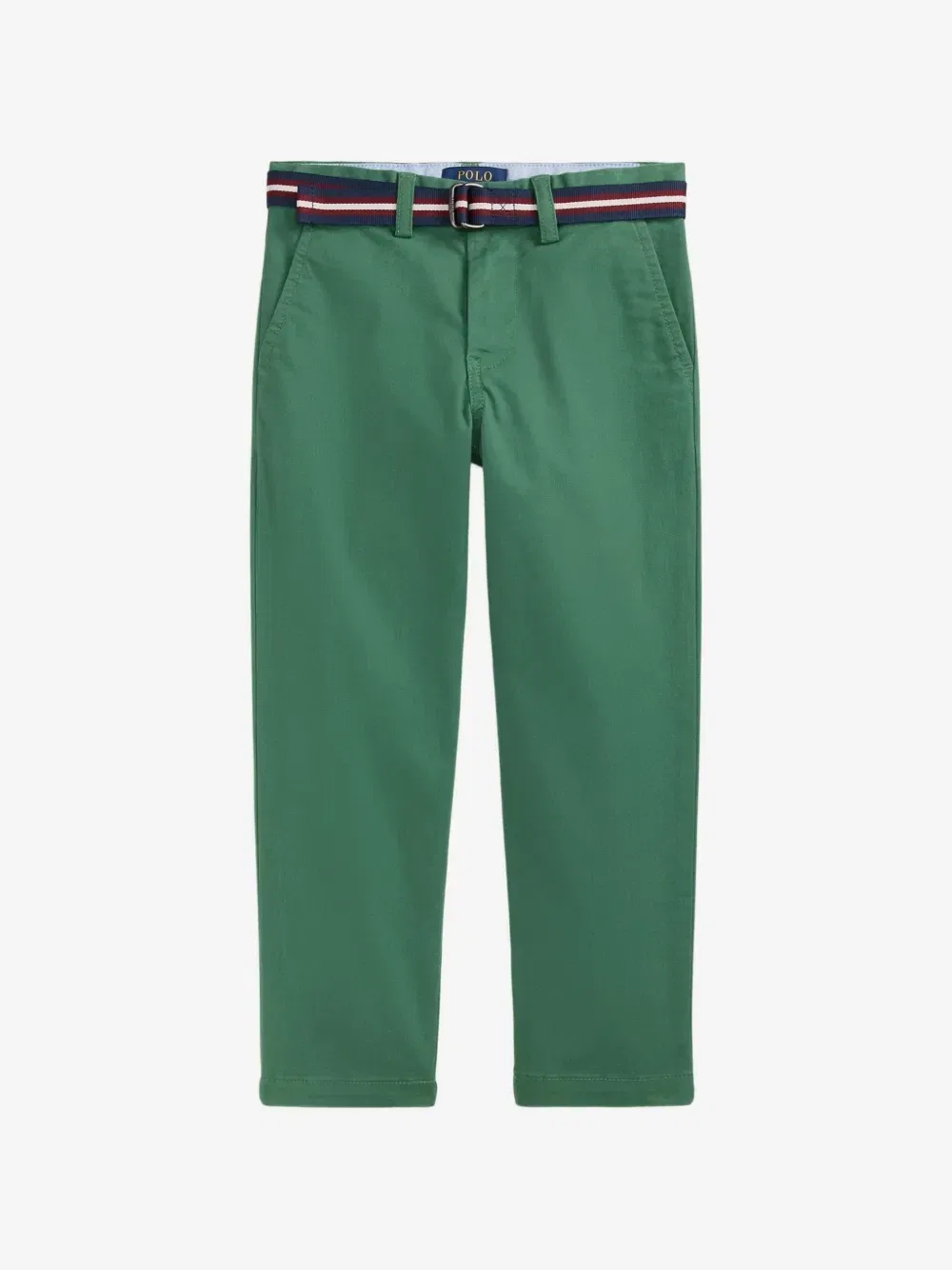 Брюки Bedford Slim Fit Flex Abrasion POLO RALPH LAUREN KIDS, зеленый
