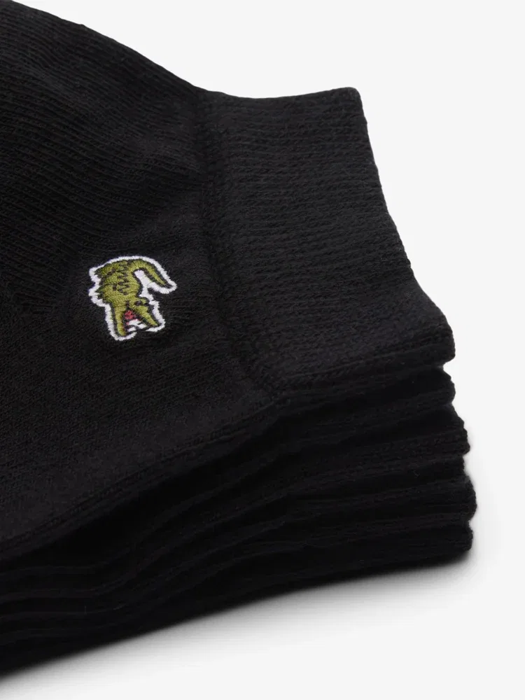 Носки женские LACOSTE Black, 3 пары, классические — фото 3
