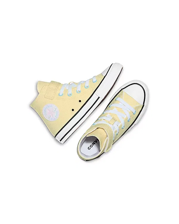 Детские кроссовки для девочек с пузырьковыми цветами Chuck Taylor All Star Easy On Converse, Golden View/White/Black — фото 2