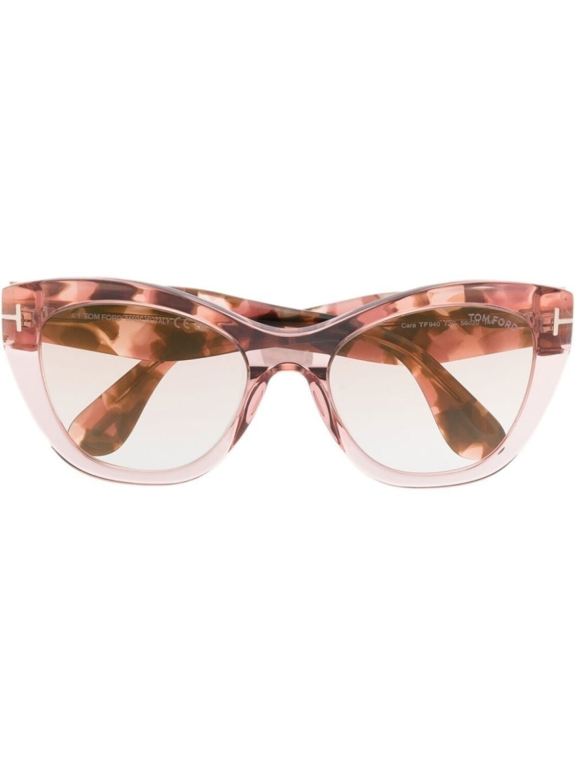 

Солнцезащитные очки в оправе 'кошачий глаз' TOM FORD Eyewear, розовый