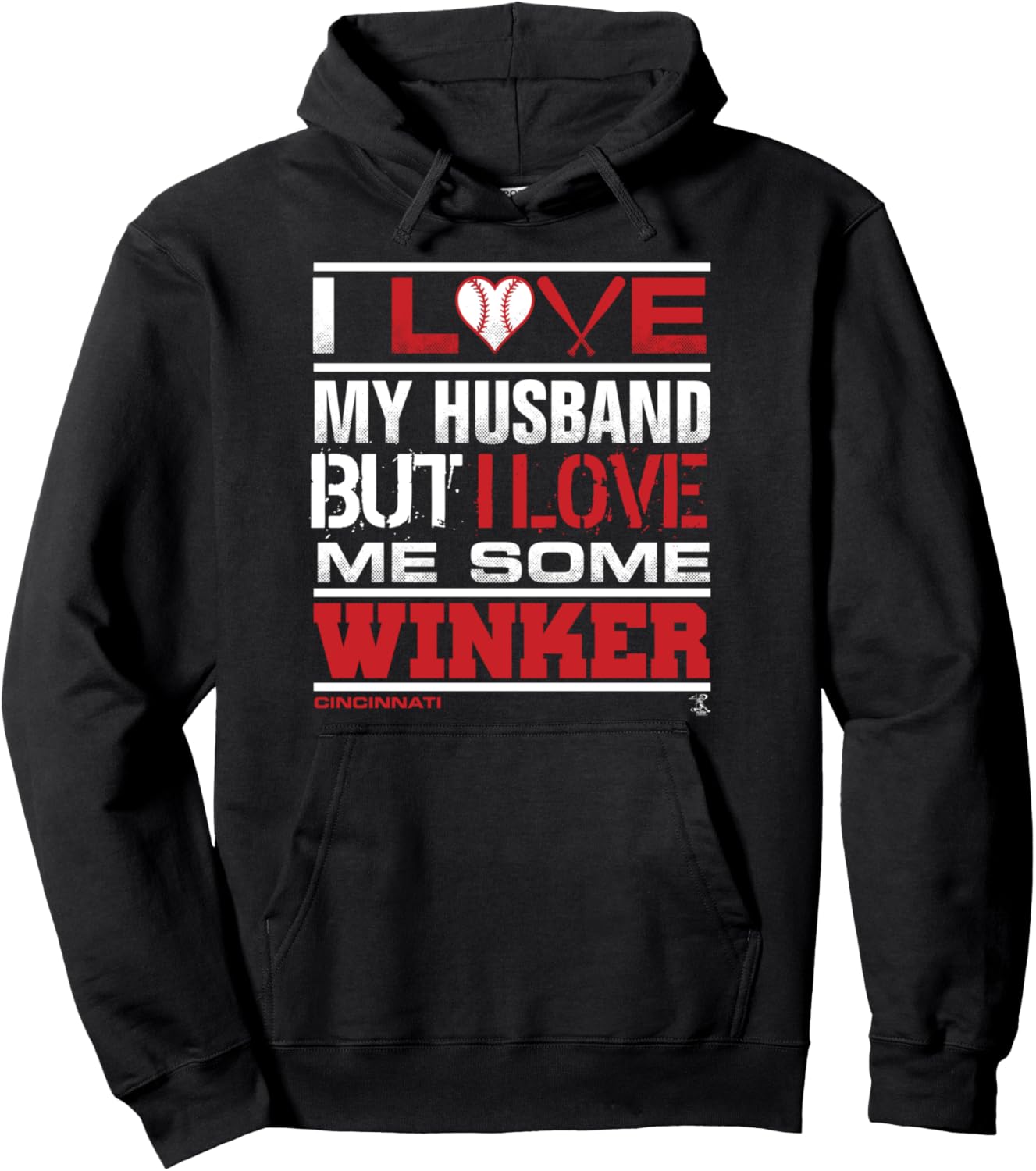 

Худи Jessie Turn Signal I Love My Husband Gameday, черная Ballpark Mvp