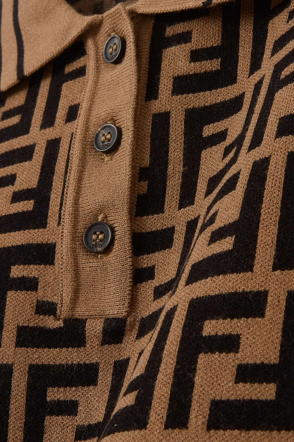 Поло с логотипом Fendi — фото 3