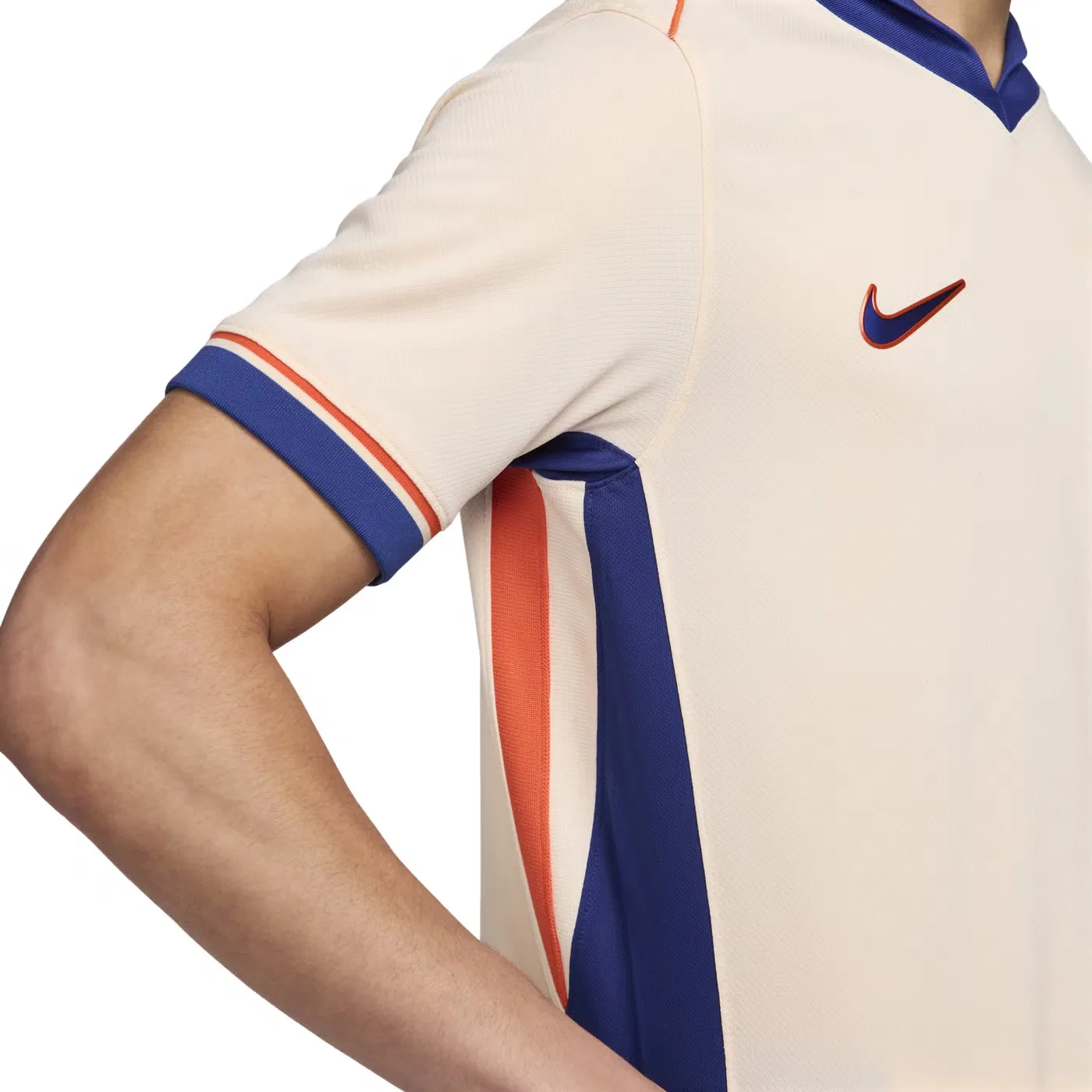 Футбольная футболка с технологией Dri-FIT Chelsea FC 2024/25 Stadium Away Nike, персиковый — фото 4