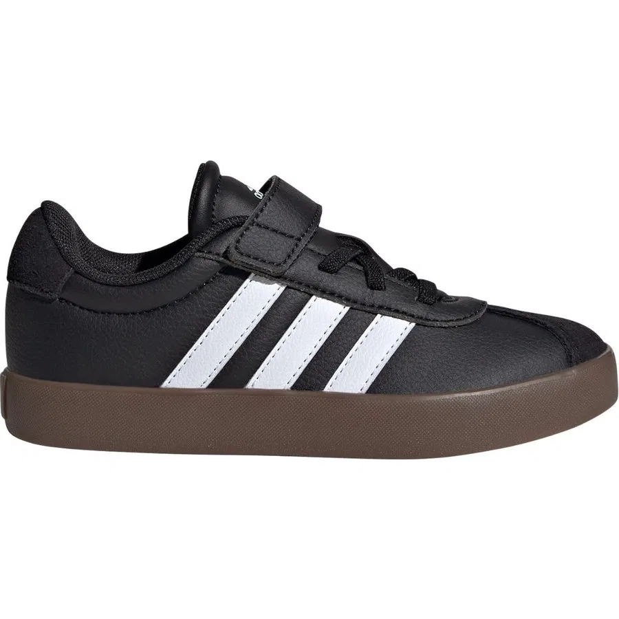 Детские кроссовки с супинатором adidas VL Court 3.0 Skateboarding, Черно-белый — фото 2
