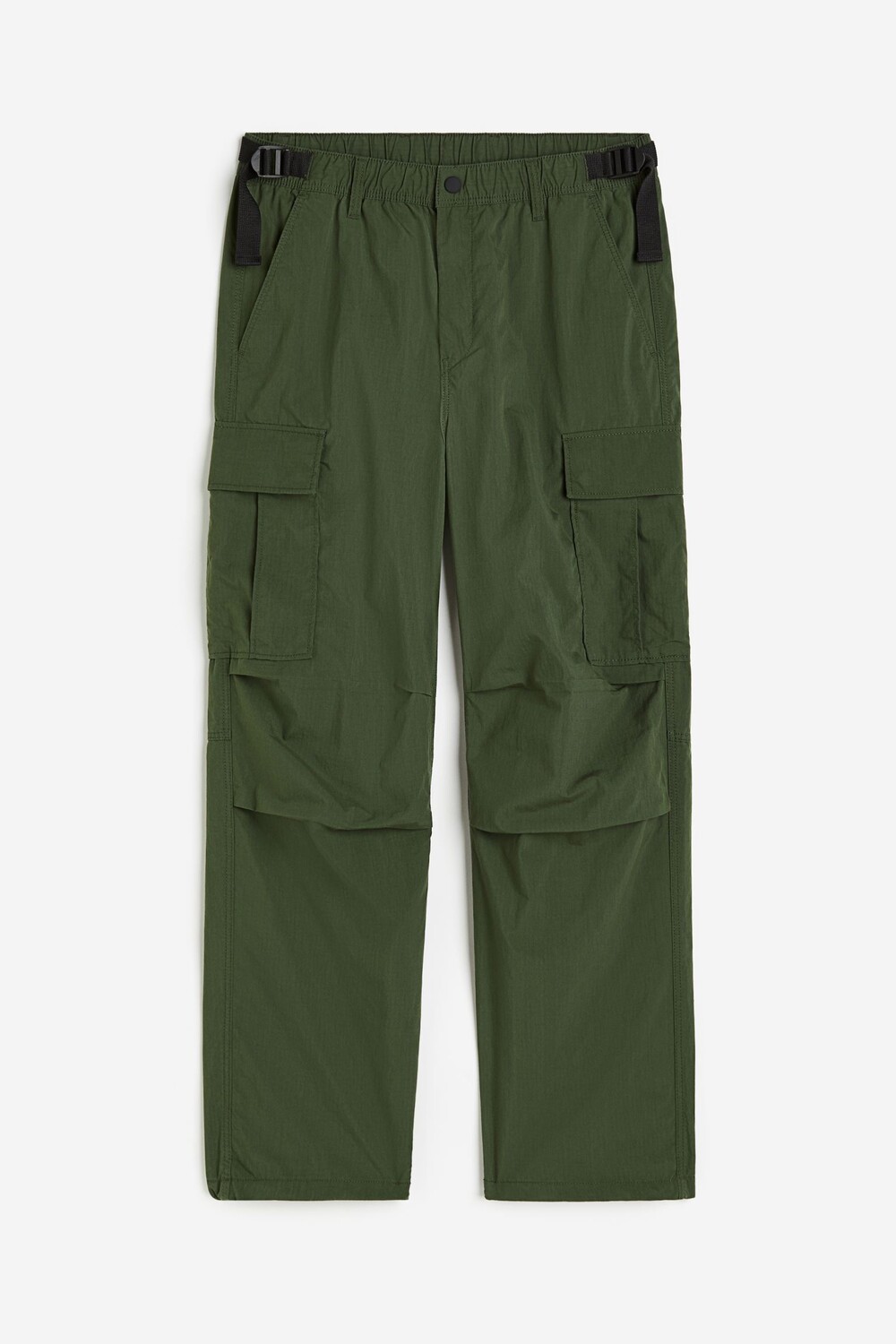 

Брюки H&M Relaxed Fit Cargo, темно-зеленый