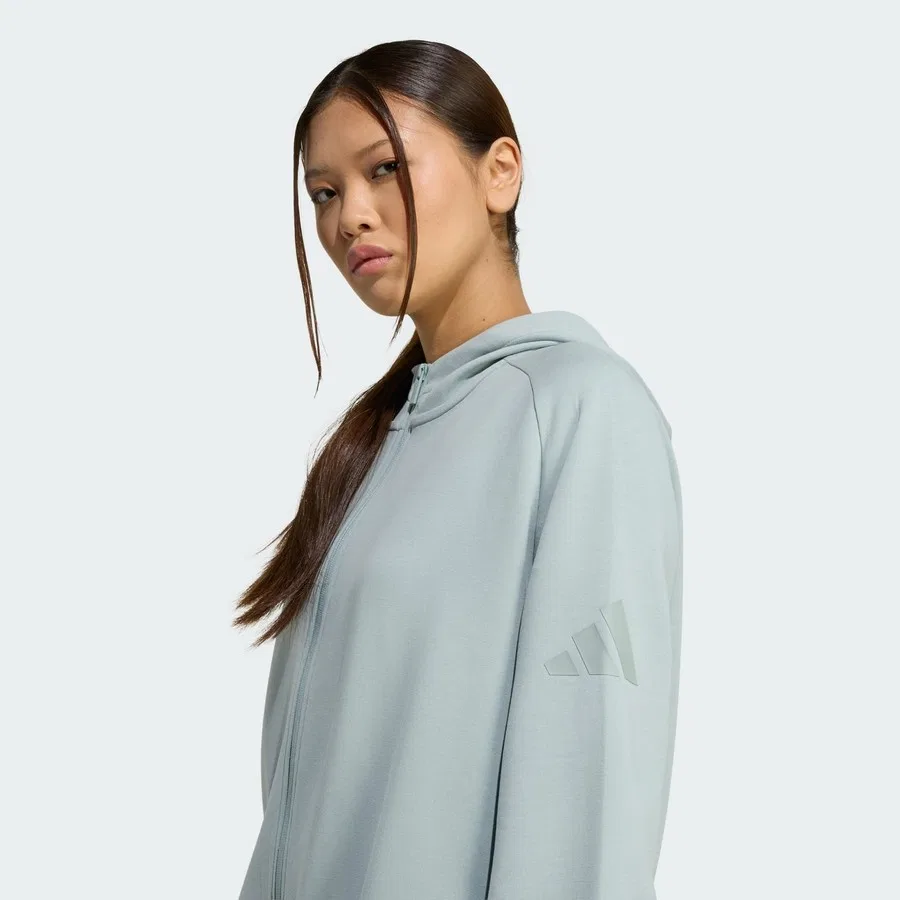 Худи с полной застежкой-молнией Soft Lux Full-Zip Hoodie adidas, Разноцветный — фото 4