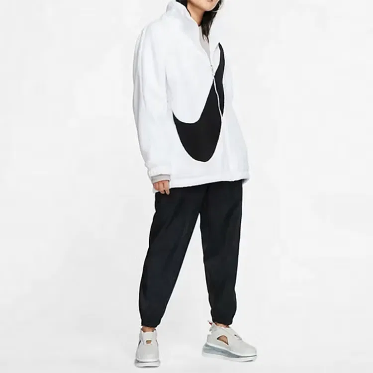 Куртка с принтом Big Swoosh Nike, белая — фото 3