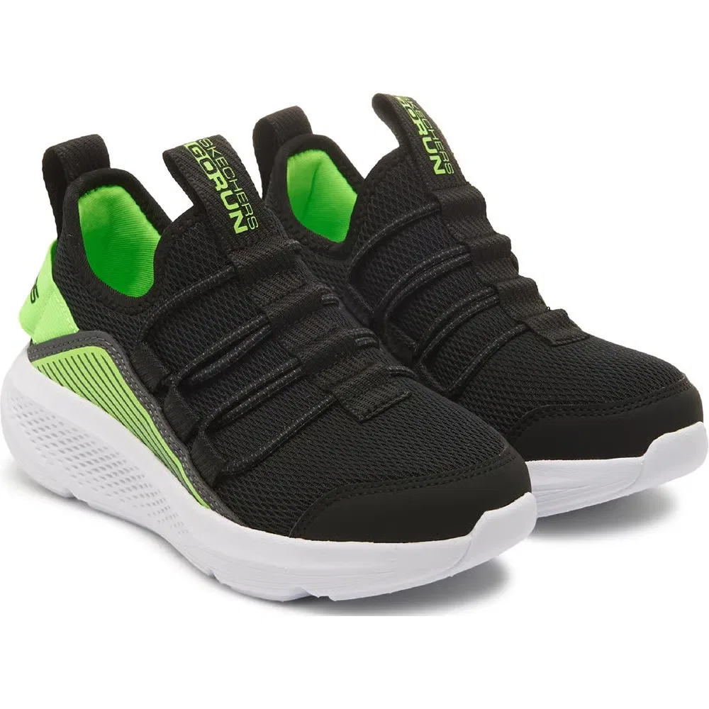 Детские слипоны Go Run Elevate Skechers, Black/Lime