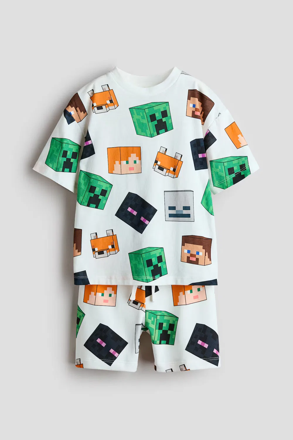 Комплект из 2 предметов с принтом H&M, Weiß/Minecraft