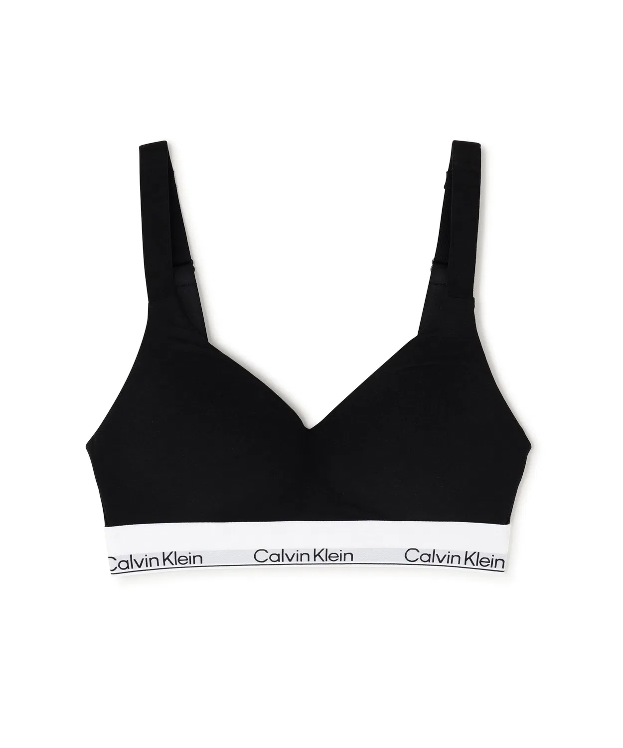 Женский бралетт без косточек с эффектом лифтинга Icon Cotton Modal Calvin Klein, Black