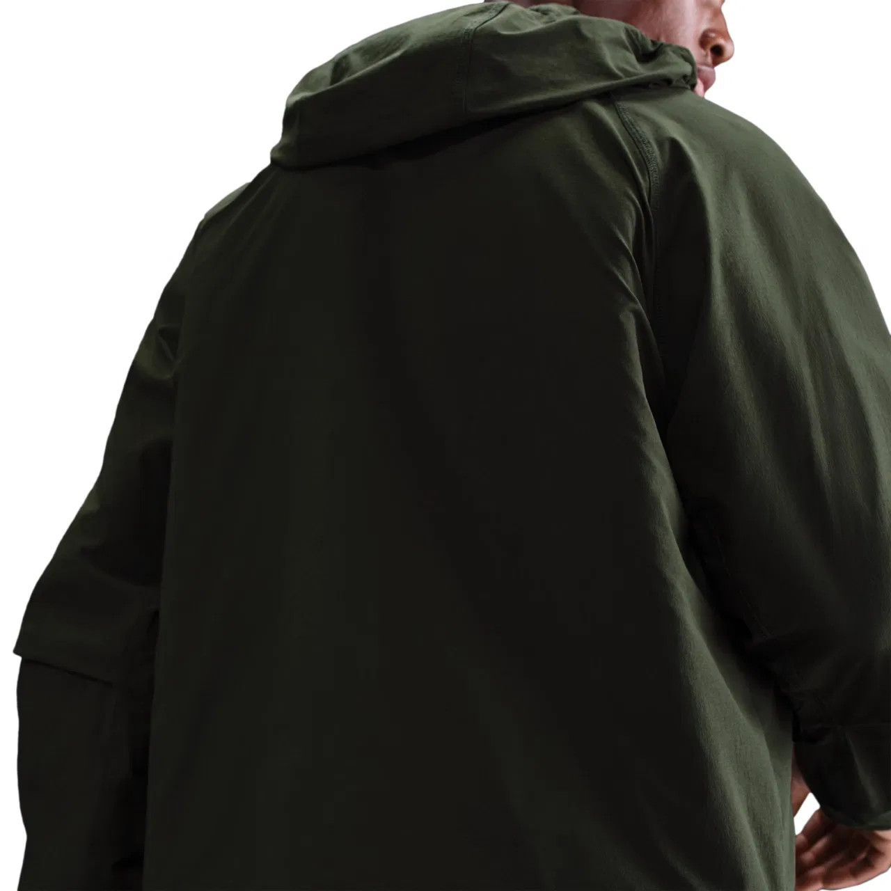 Мужская куртка Tech Woven WR Full-Zip Nike, цвет Sequoia/Black — фото 4