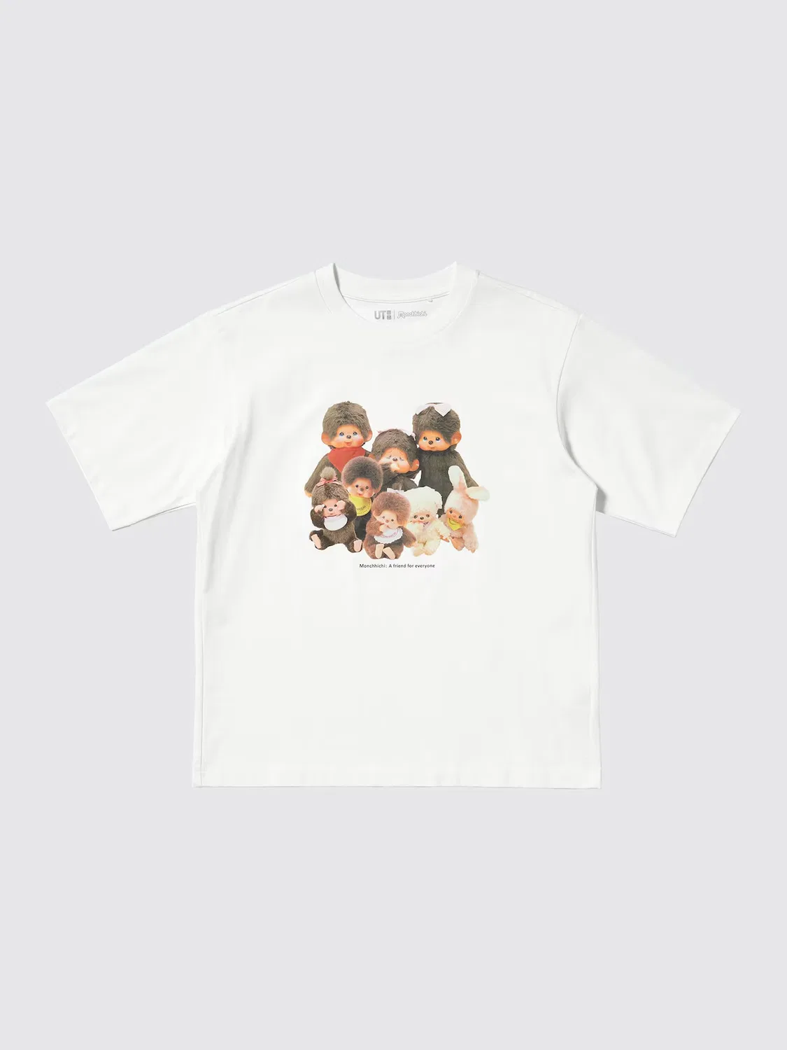 Футболка Uniqlo Monchhichi ut, с принтом, кремовый — фото 4