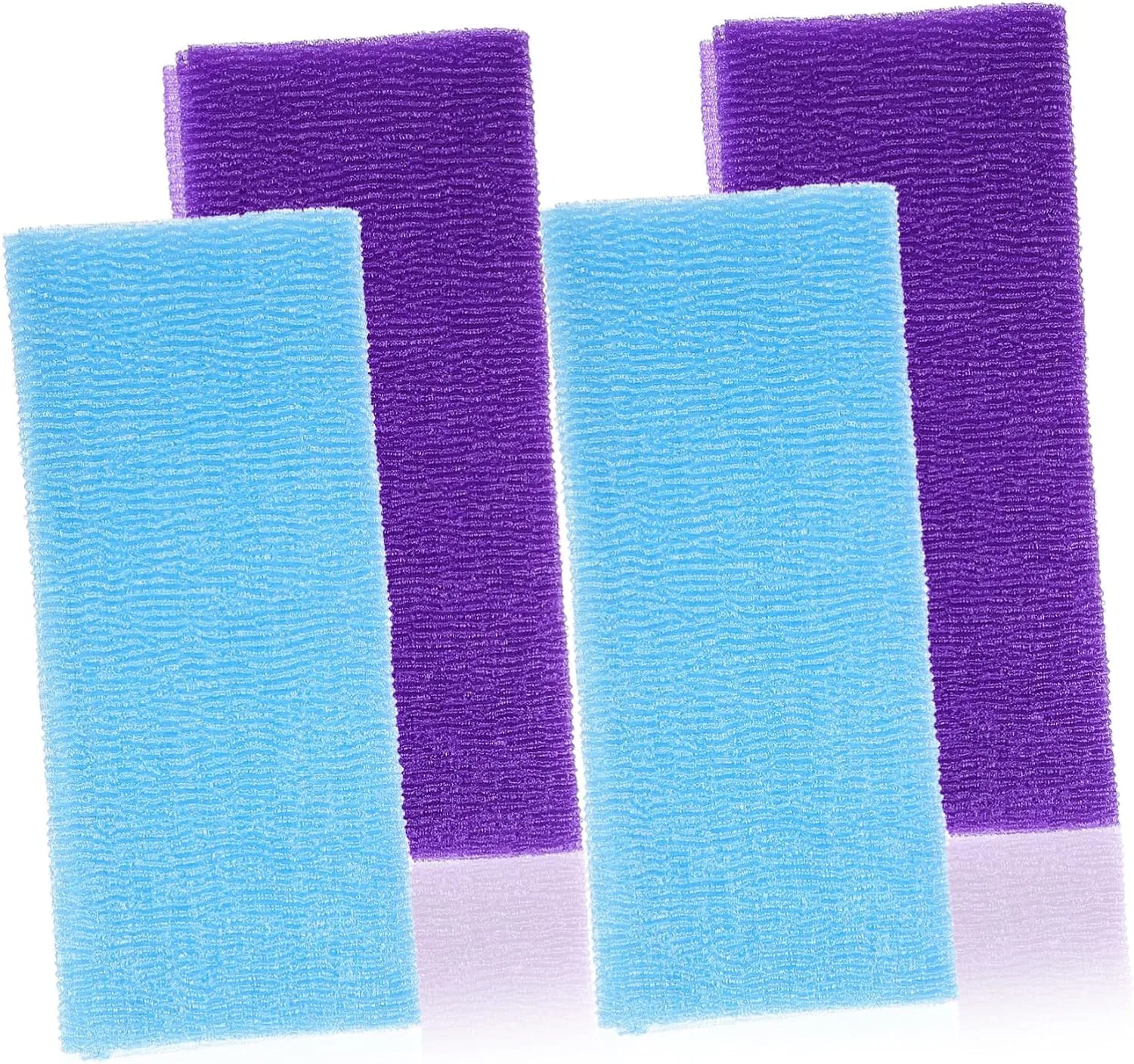 Мочалка для тела, 4 шт, VALICLUD, Nylon, 100x30 см