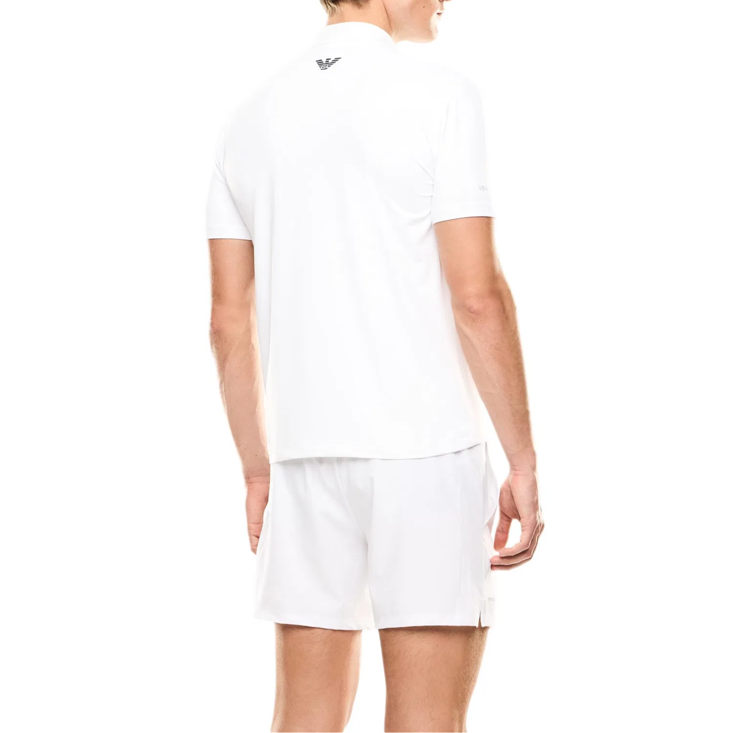 Мужское поло Emporio Armani EA7, White — фото 4