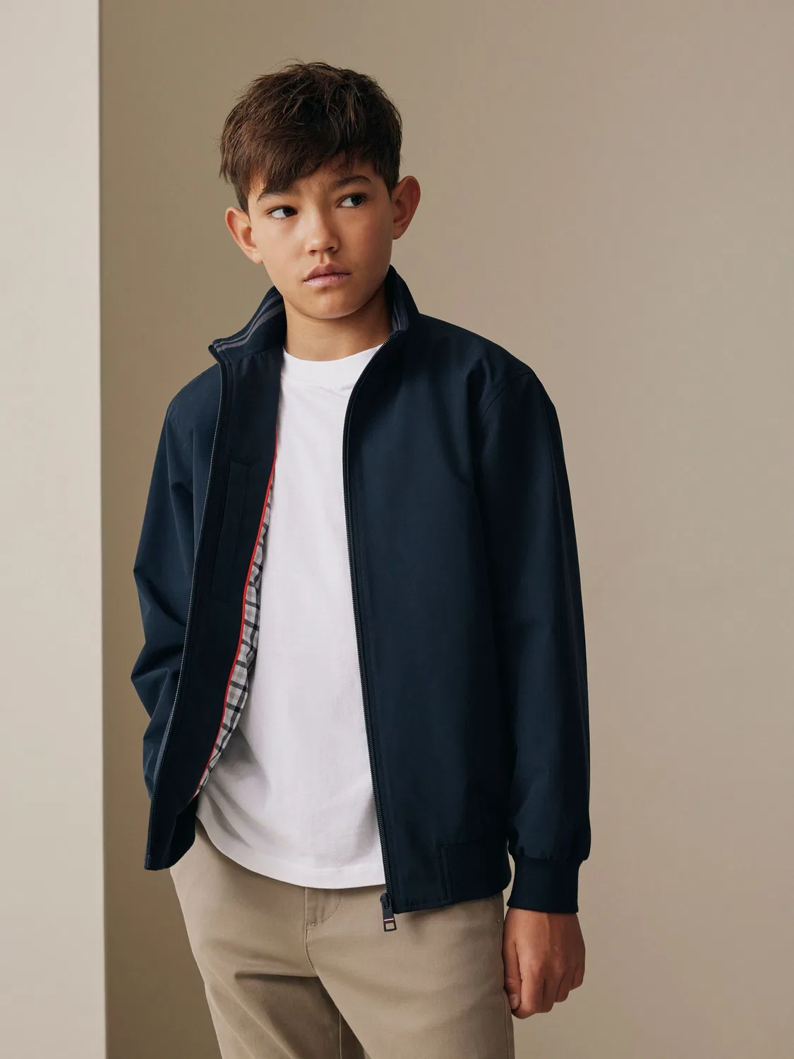 Куртка Харрингтон, модель Navy Harrington Jacket Next, темно-синий