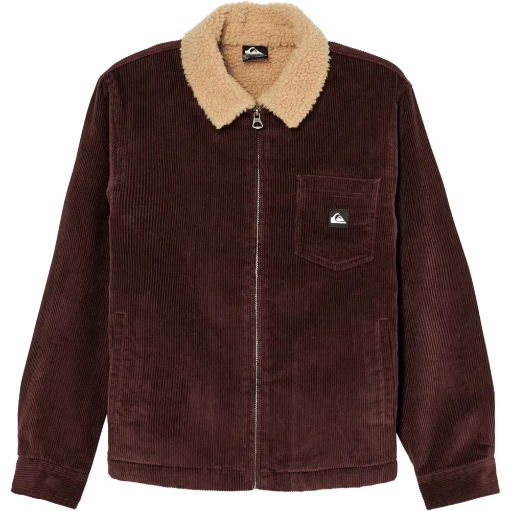 Детская куртка для мальчиков с флисовой подкладкой Quiksilver DNA Sherpa Harrington, Brown