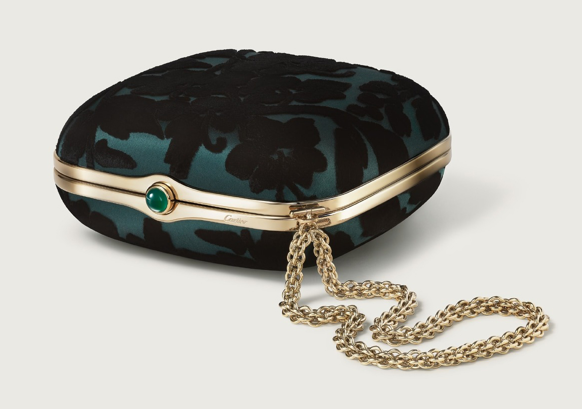 

Сумка Cartier Square Cartier Soir, изумрудно-зеленый