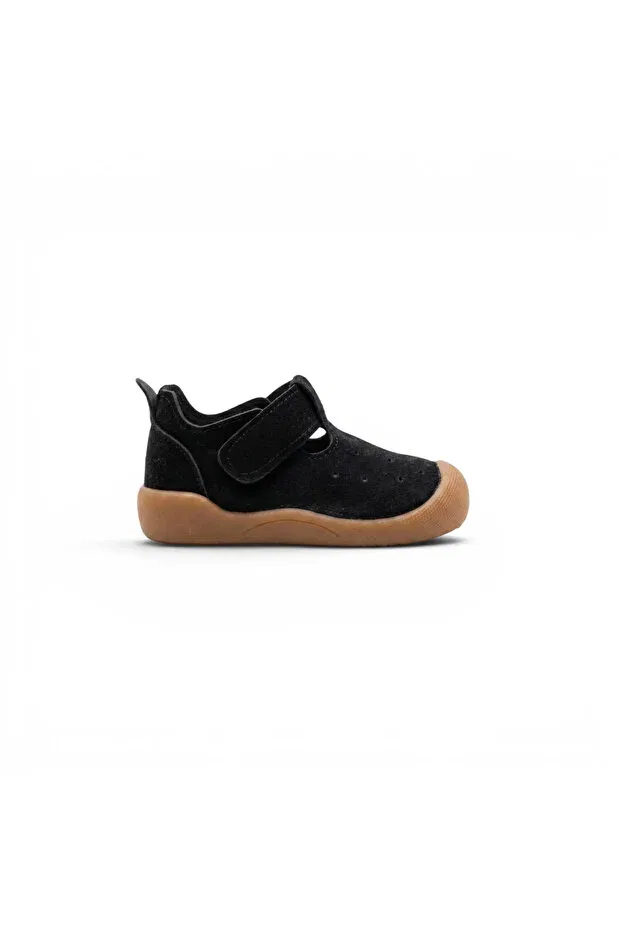 Детские туфли для мальчиков с липучкой Basics Zaby, Black + Brown — фото 4