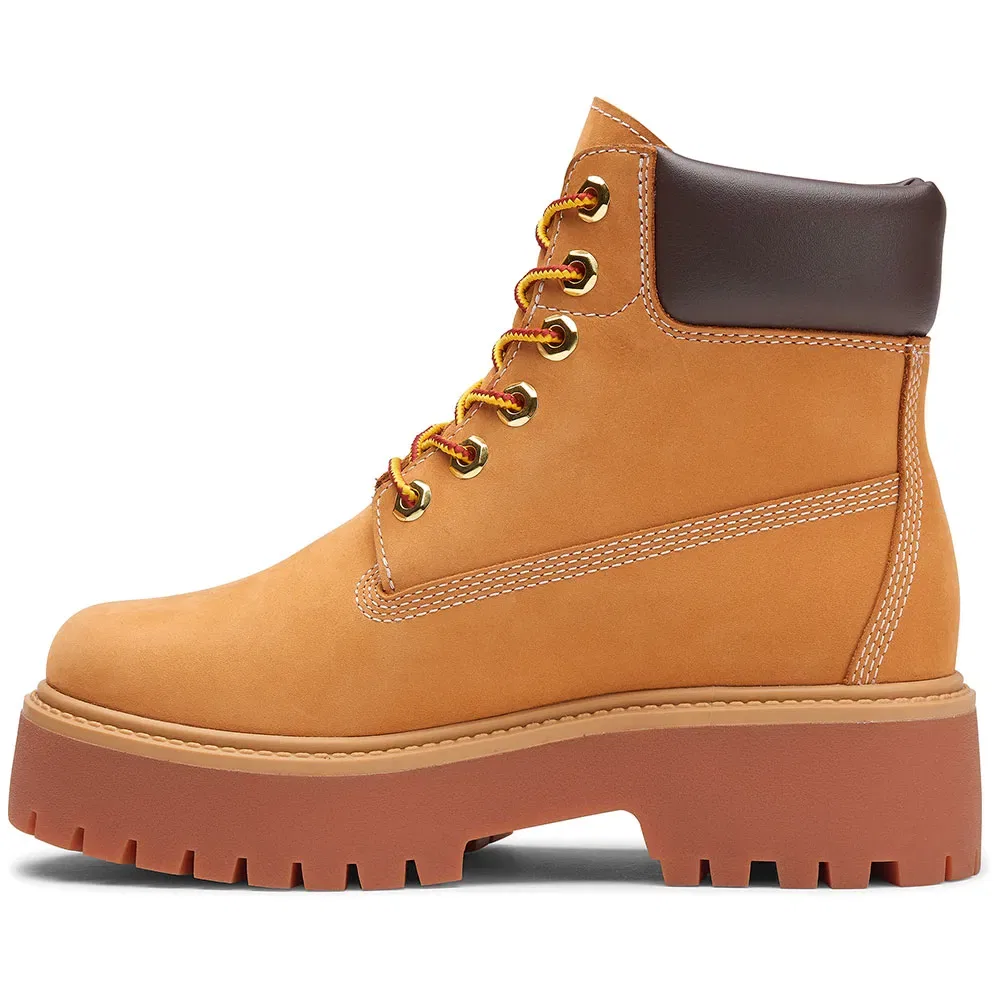 Детские ботинки для девочек с шнуровкой Timberland, Brown — фото 3