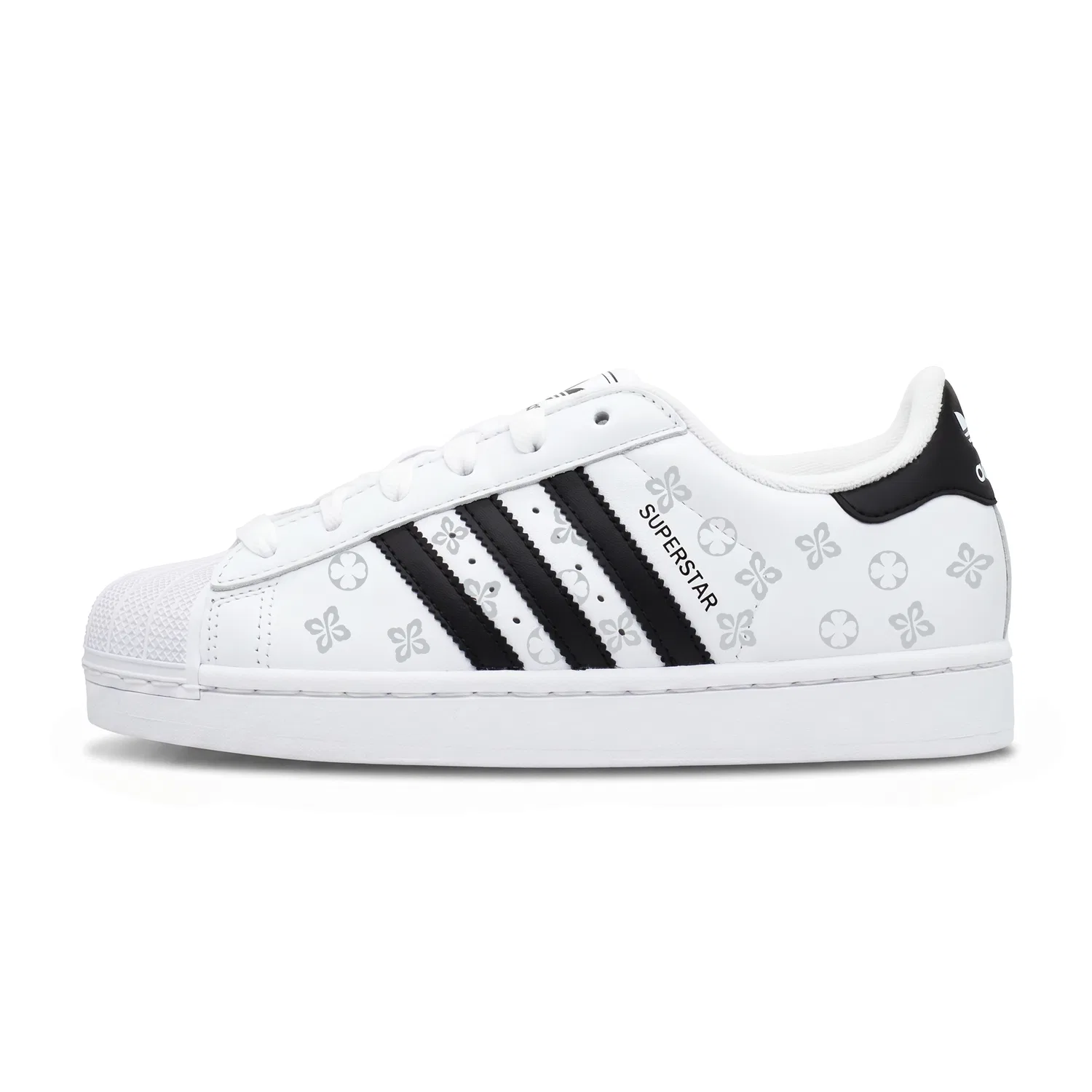 Детские кеды-скейтбординг с принтом Superstar 2 Adidas Originals, White/Gray