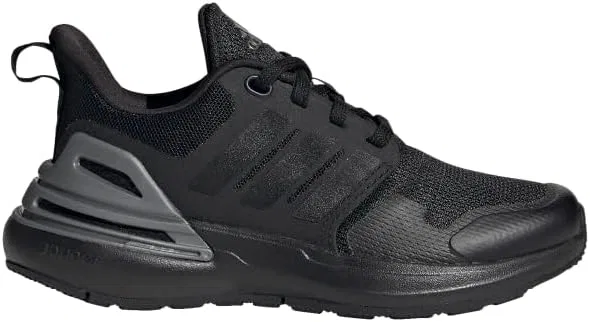 Детские кроссовки для девочек с эластичной шнуровкой Rapidasport Bounce, Black/Black/Iron Metallic — фото 2