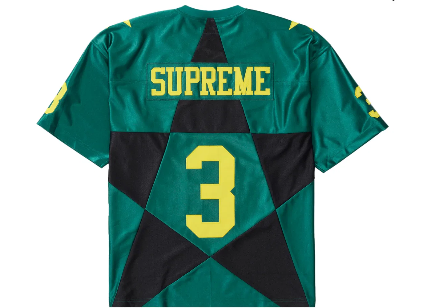 Мужская футболка с принтом Star Football Jersey Supreme, Dark Green — фото 2