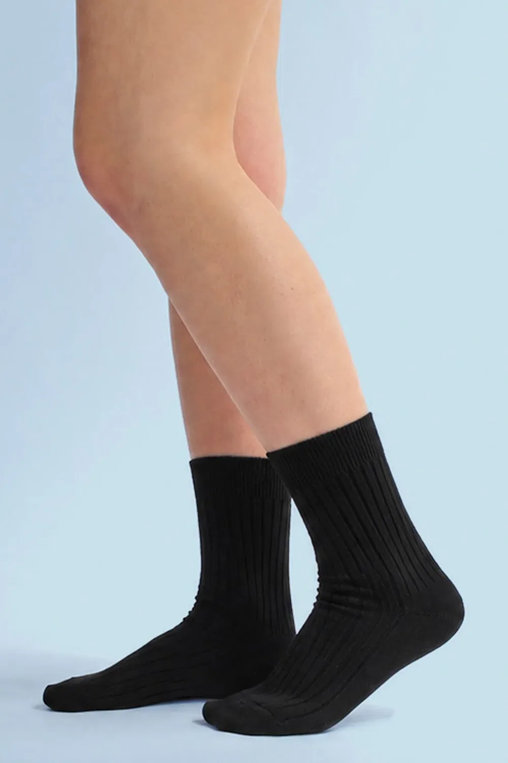 Хлопковые носки с свободным верхом Sock Snob, Black — фото 4