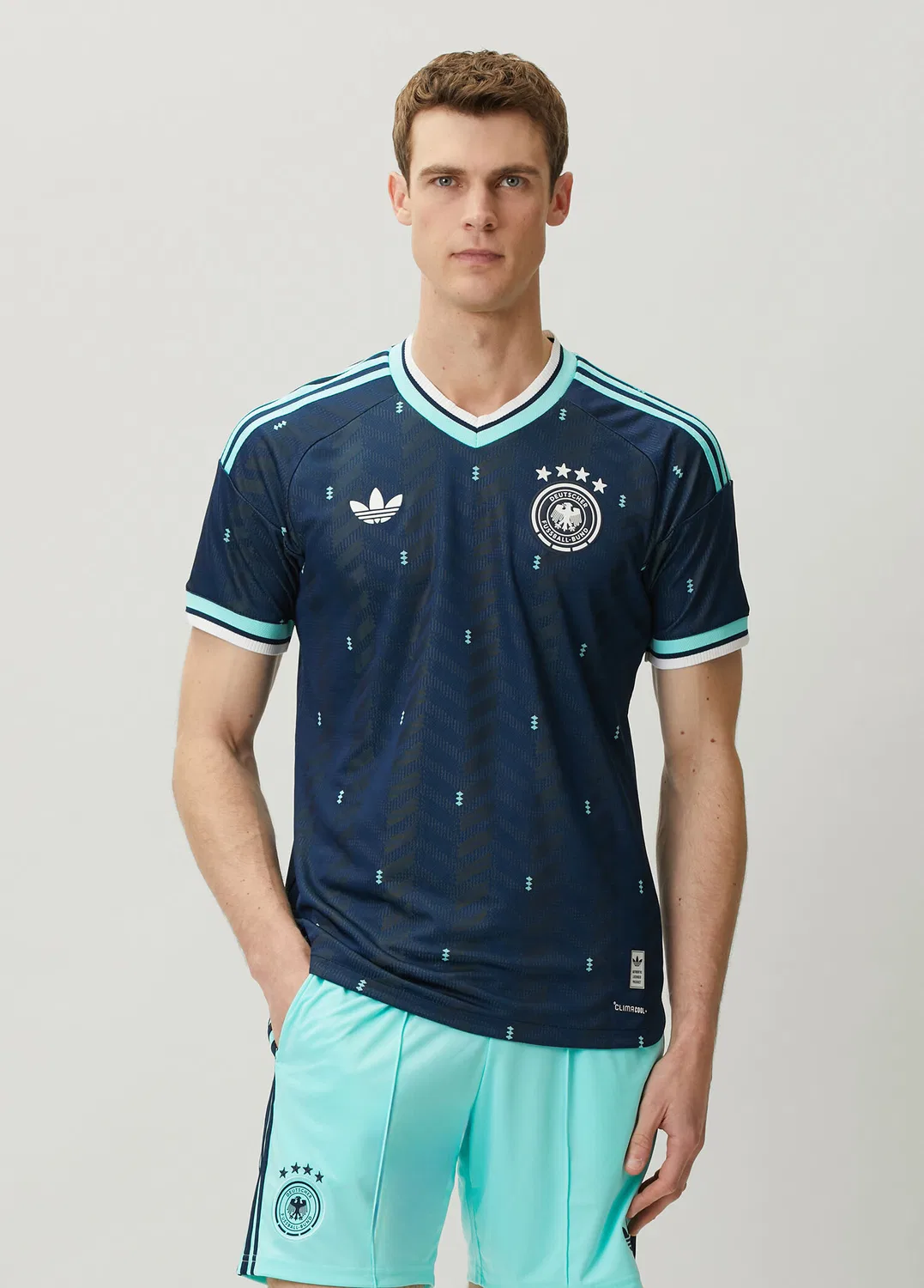 Свитшот Adidas Almanya 26 Authentic Deplasman Forması, navy