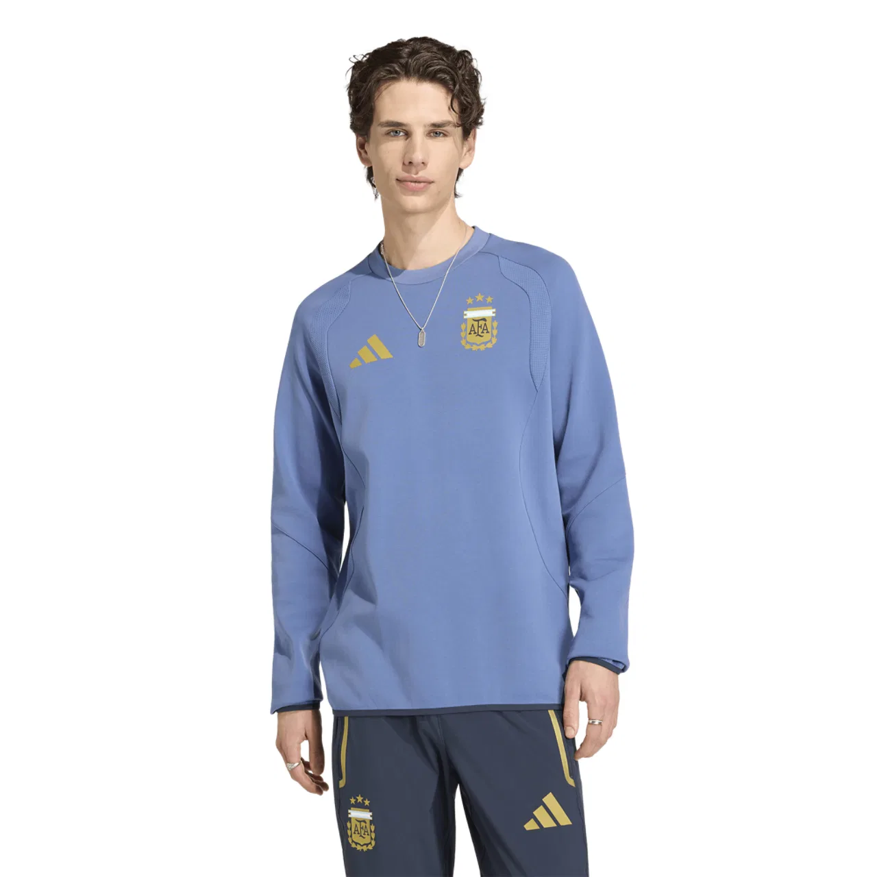 Мужская куртка Argentina Tiro Travel Crew Jumper Adidas, цвет Crew Blue