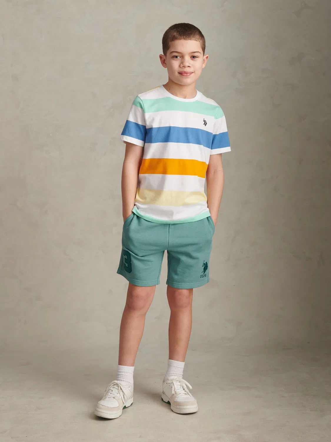 Шорты спортивные Player 3 U.S. Polo Assn., бирюзовый — фото 3