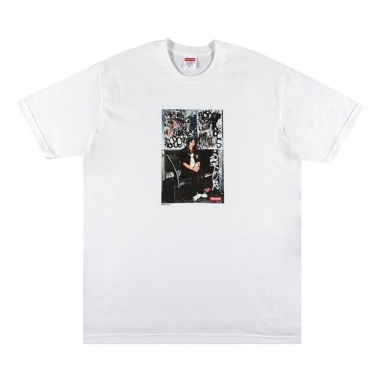 

Футболка Supreme x Lady Pink Tee 'White', белый