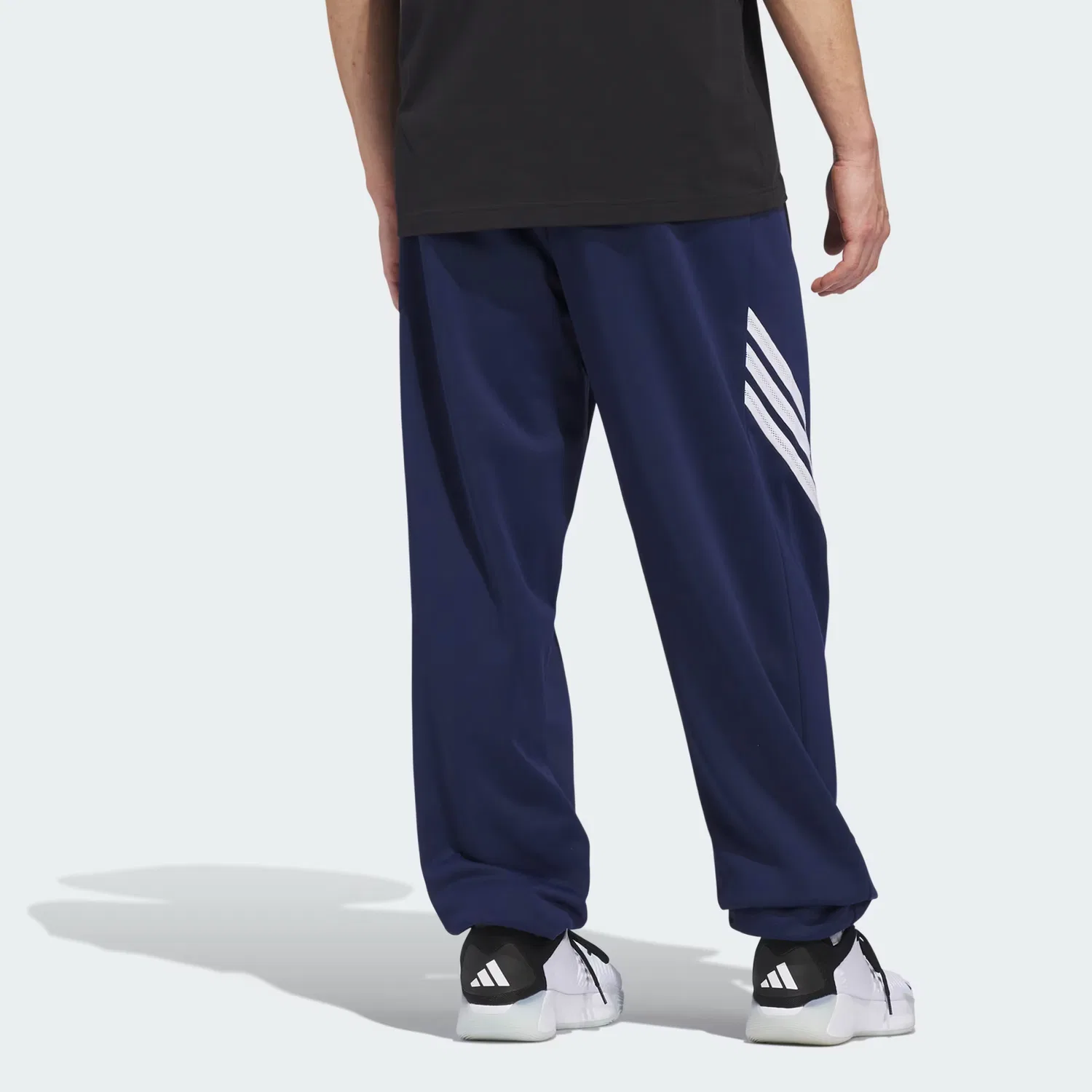Мужские флисовые штаны свободного кроя Crazy Warm Adidas Performance, темно-синий — фото 2