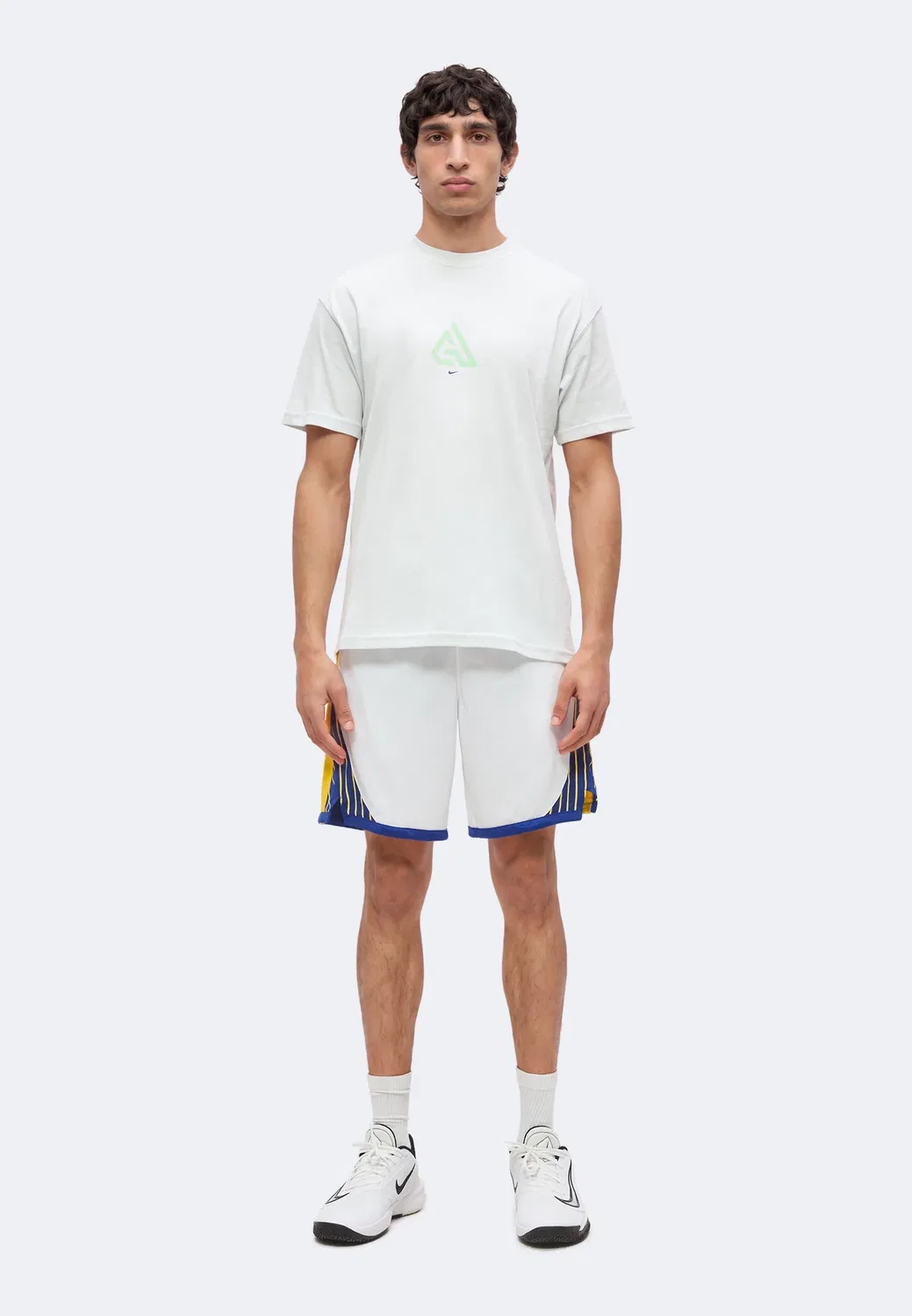 Футболка Giannis tee m90 summit - с принтом Nike Performance, Off White — фото 2