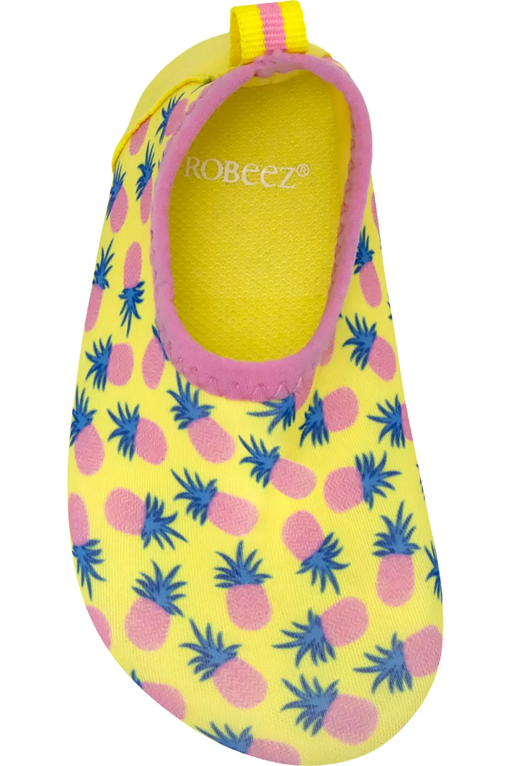 Детские кеды slip-on с ананасовым принтом Pineapple Crush Play Robeez, желтый — фото 4