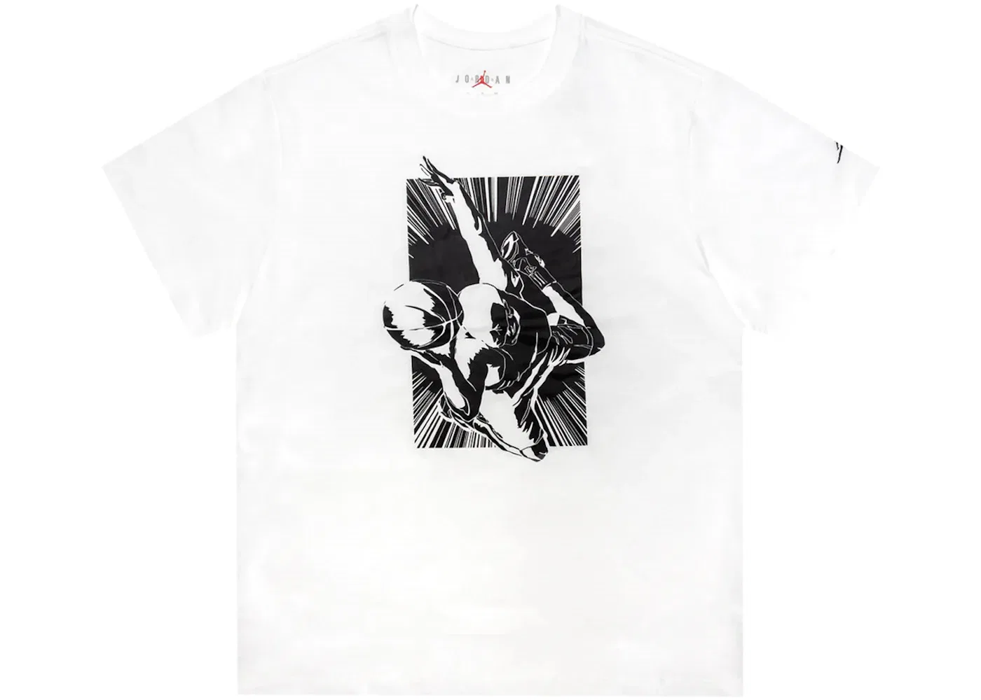 Мужская футболка с принтом Jordan MJ Dunk Tee Nike, белый/черный
