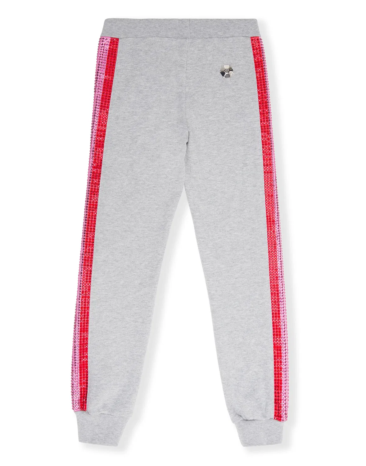 Детские спортивные штаны с контрастными лампасами Jogging Trousers Colorfull PHILIPP PLEIN, серый — фото 2