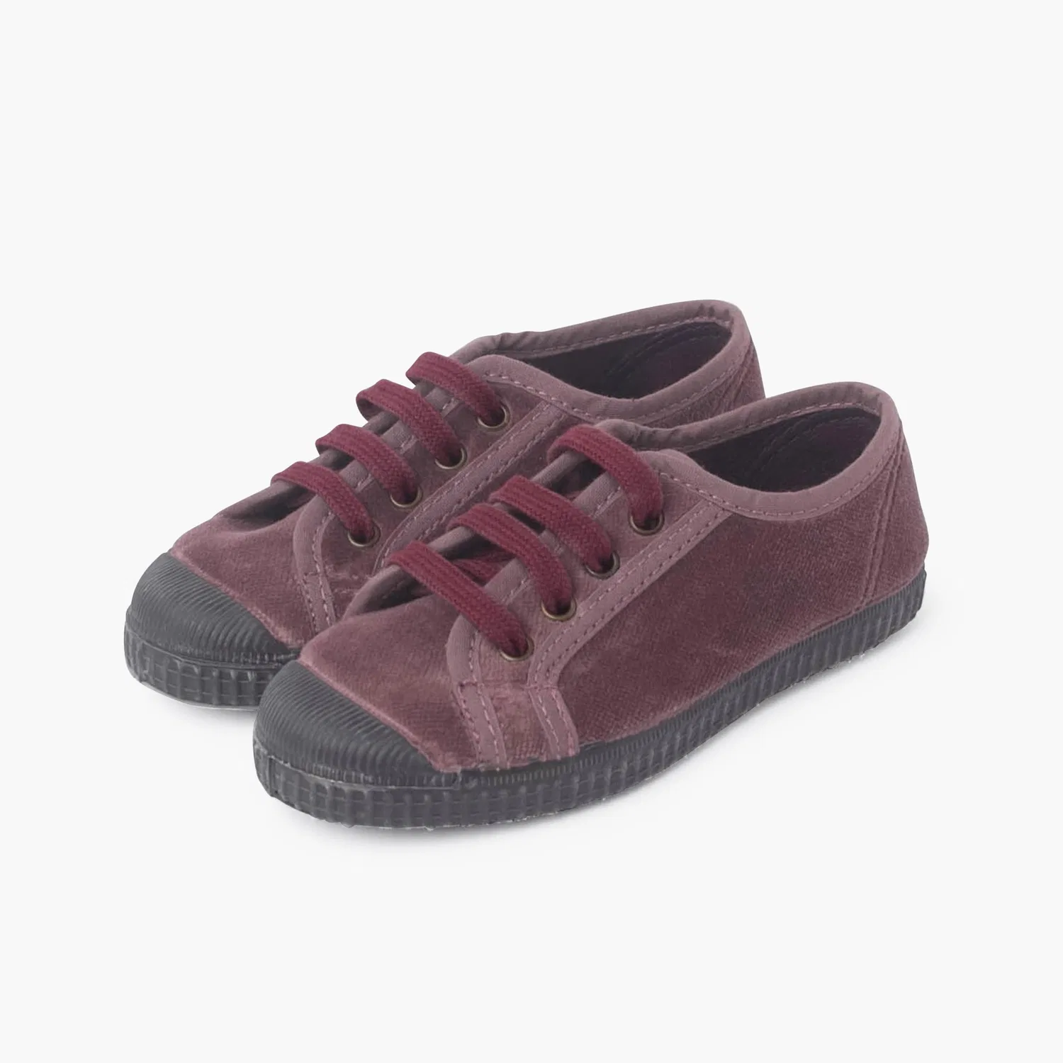 Детские туфли из велюра с принтом Pisamonas Velvet Shoes With Laces, Pink — фото 4